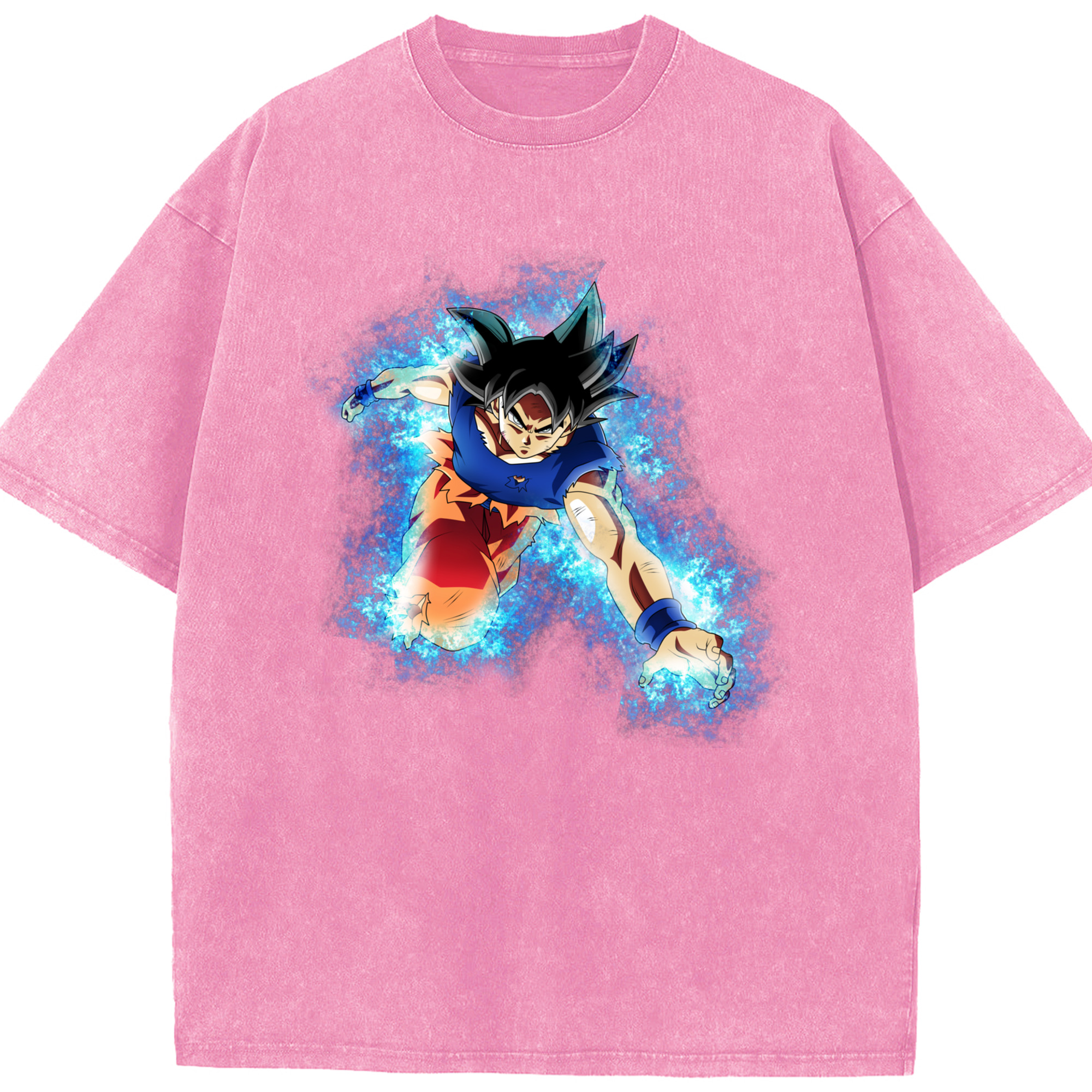 （画像用） ドラゴンボール 孫悟空（そん ごくう）Son Goku カカロット DRAGON BALL Kakarotto 綿100% ヴィンテージ風 半袖Tシャツ（フロントプリント）